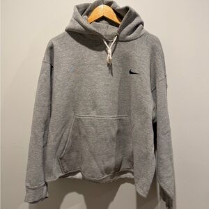 Nike Vintage Heather Lightly Distressed Gray Hoodie Size Medium (Fits Like L)